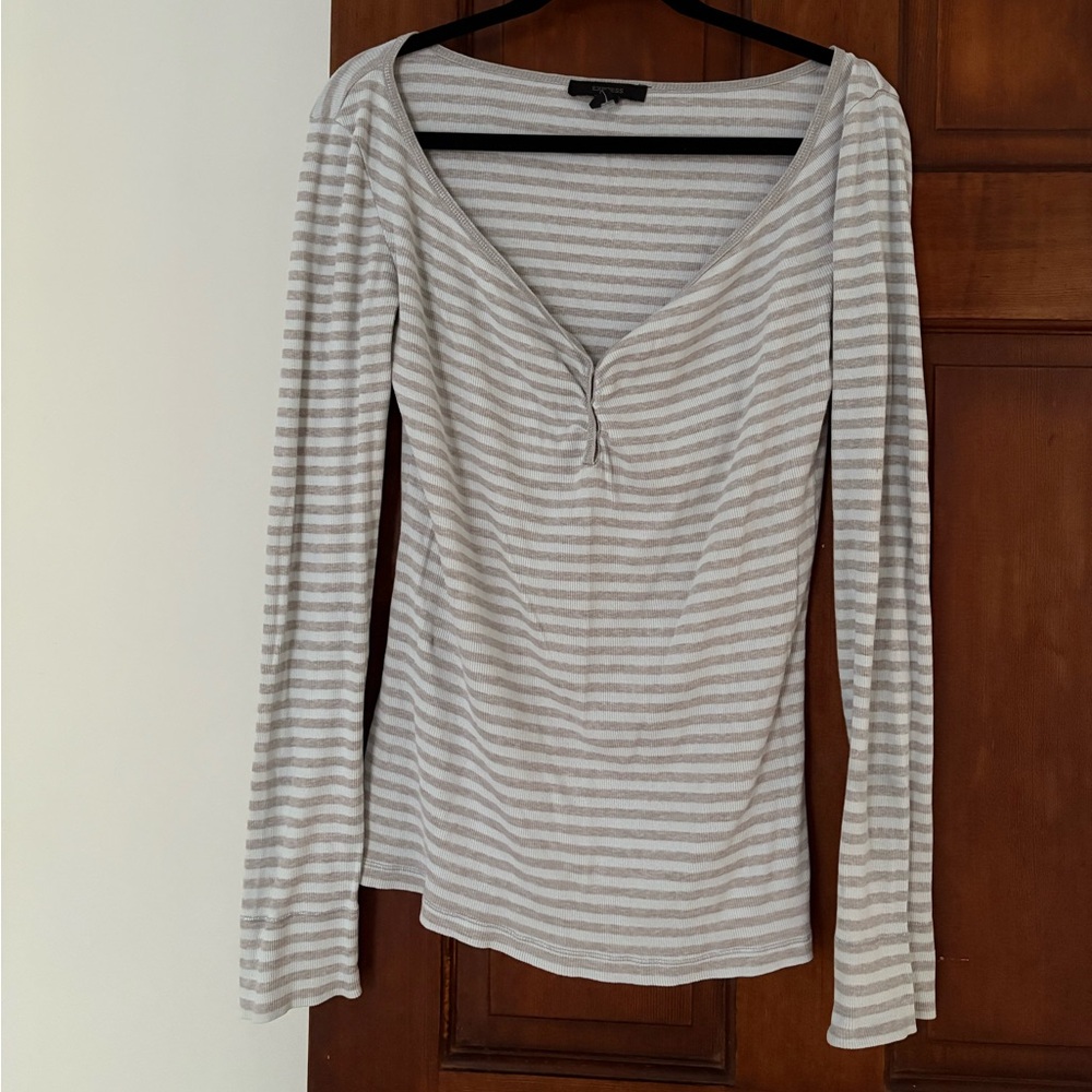 Striped Ribbed Long Sleeve - Picture 5 of 8